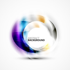 Colorful abstract circle banner