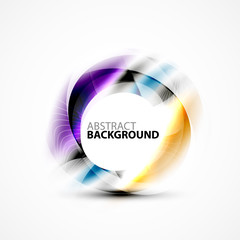 Colorful abstract circle banner