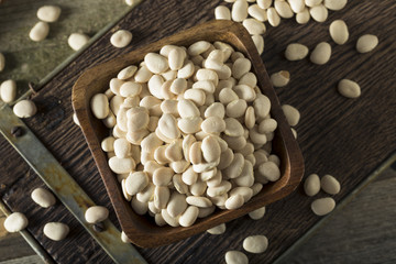 Dried White Organic Baby Lime Beans