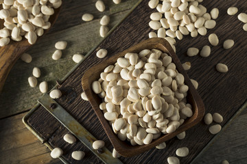 Dried White Organic Baby Lime Beans