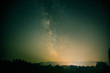 The Milky Way above Tatra mountains