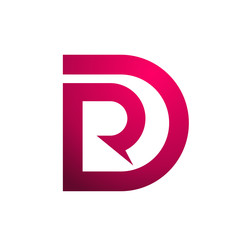 Abstract DR Logo - Vector Icon