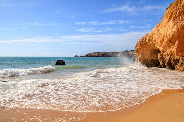Vista da Praia do Vau no Algarve 