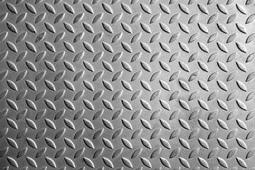 The pattern texture of the metal plate for anti-slip texture purpose in hi-key effect.The emboss pattern texture background of the metal plate.