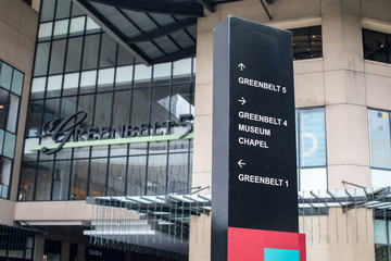 Greenbelt Shopping Mall at Makati in Metro Manila, Philippines