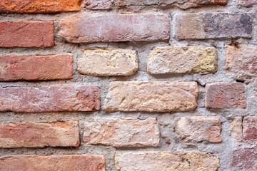 old red brick wall background