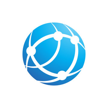 Abstract Globe Logo - Vector Icon