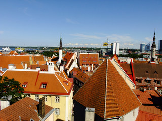 Panorama of Tallinn City, Estonia