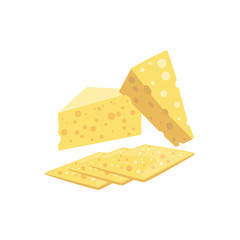 Swiss Cheese Set Of Pizza Ingredients