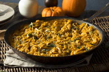 Homemade Autumn Pasta with Pumpkin Sauce