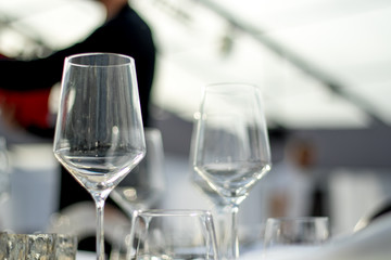 Party Setting with Bokeh Background