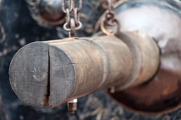 Oriental gong close view