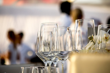 Party Setting with Bokeh Background