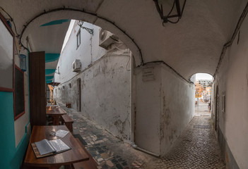 Ferragudo village narrow streets