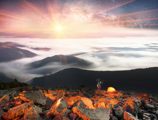 Foggy night on the mountain Hamster