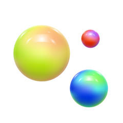 Abstract Colorful Balls or Spheres. Vector
