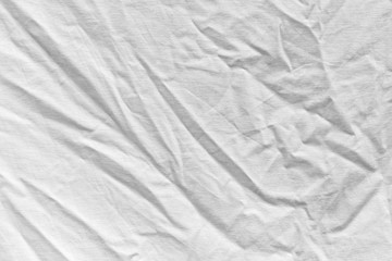 wrinkled white cloth as background