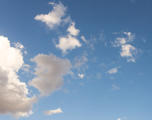 clouds in the blue sky