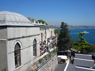 View  of Bosphorus Strait from Topkapı Palace, Istanbul, Turkey