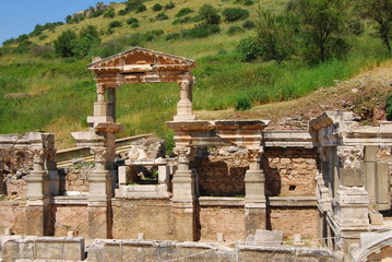 Fototapeta na wymiar Ephesus Turkey: Ancient Greek City on coast of Ionia 10th century BC