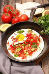 tomato,avocado and egg