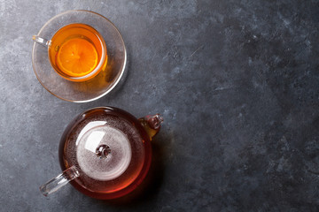 Obraz na płótnie Canvas Tea cup and teapot