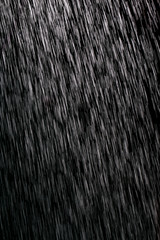 rain on a black background