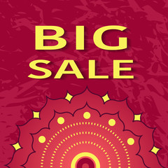 Big sale poster, vector illustration for your design