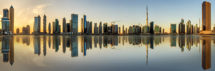 Fototapeta premium Business bay of Dubai, UAE