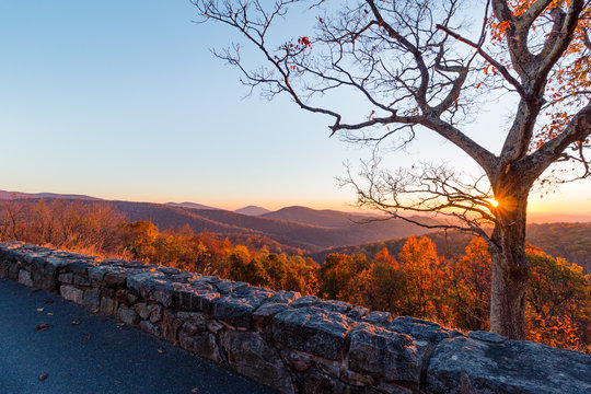 Autumn Sunrise at Thornton Hollow Overlook
