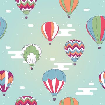Hot air ballon pattern