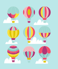 Hot air balloon set