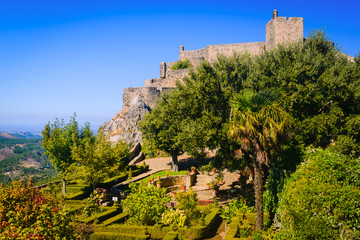 Garden next to the Medieval castle. Marvao. Alentejo region. Portugal © alexanderkonsta
