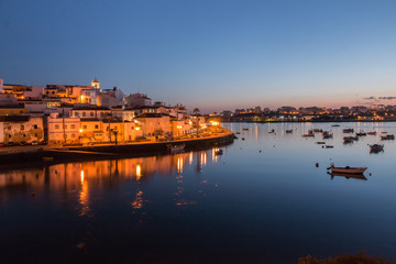 Obraz premium Ferragudo village at sunset