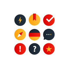 German language courses advertising concept. Fluent speaking foreign language
