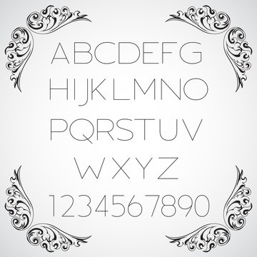 Linear alphabet set