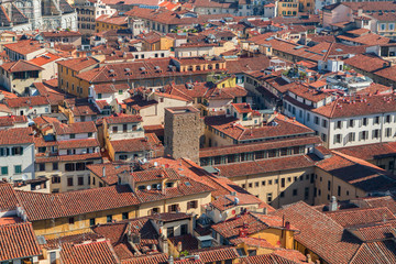 Fototapeta na wymiar Panorama of the Florence city
