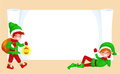 beautiful decorated Christmas tree . New Years abstract background with glowing lights   with Copy Space