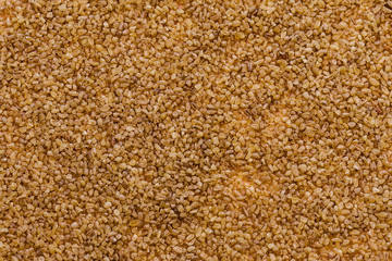 Background texture of brown bulgur
