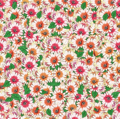 Бесшовный фон цветы