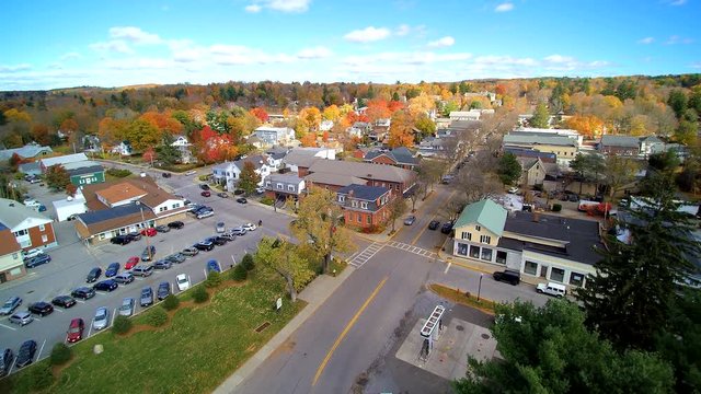 Millbrook NY  small town aerial