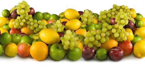 Fototapeta na wymiar image of different fruits close-up