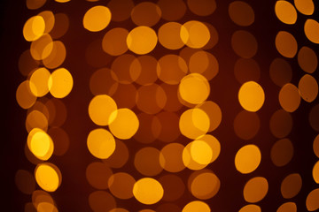 Gold christmas lights background