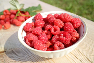 fresh raspberries