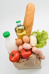 food in the paper bag