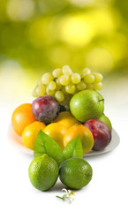 Isolated image of fruits closeup