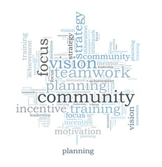COMMUNITY word cloud
