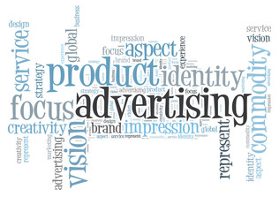 Fototapeta premium product advertising word cloud