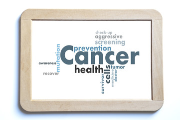 Cancer therapy word cloud