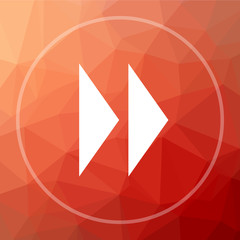 Fast forward sign icon